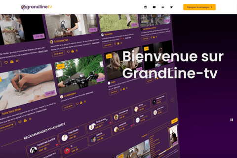 thumbnail Grandline-Tv Landing Page