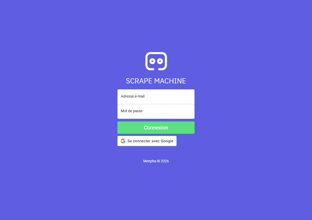 Scrape Machine Login
